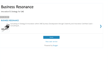 Tablet Screenshot of businessresonance.blogspot.com