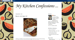 Desktop Screenshot of mykitchenconfessions.blogspot.com