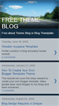 Mobile Screenshot of freethemeblog.blogspot.com