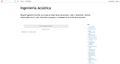 Desktop Screenshot of consultoriaacustica.blogspot.com