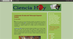 Desktop Screenshot of ciencia-hoy.blogspot.com