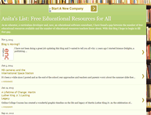 Tablet Screenshot of anitaslist.blogspot.com