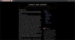 Desktop Screenshot of junkieandwhore.blogspot.com