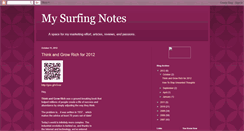 Desktop Screenshot of mysurfingnotes.blogspot.com