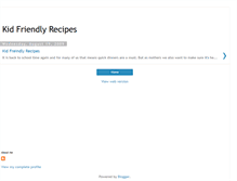 Tablet Screenshot of kid-friendly-recipes.blogspot.com