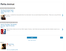 Tablet Screenshot of parkaavenue.blogspot.com