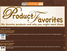 Tablet Screenshot of productfavorites.blogspot.com