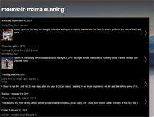 Tablet Screenshot of mountainmamarunning.blogspot.com