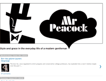 Tablet Screenshot of mrpeacockstyle.blogspot.com