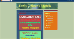 Desktop Screenshot of fireflychildrensboutique.blogspot.com