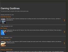 Tablet Screenshot of gaming-guidlines.blogspot.com