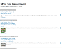 Tablet Screenshot of ofwbagongbayani.blogspot.com