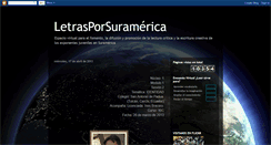 Desktop Screenshot of letrasporsuramerica.blogspot.com