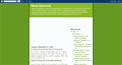 Desktop Screenshot of abouthammock.blogspot.com