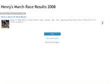 Tablet Screenshot of henrysmarchraceresults.blogspot.com