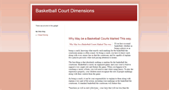 Desktop Screenshot of basketballcourtdimensions.blogspot.com