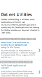 Mobile Screenshot of dotnetutility.blogspot.com