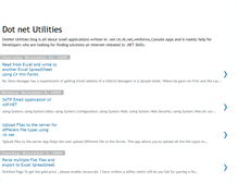 Tablet Screenshot of dotnetutility.blogspot.com