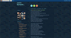 Desktop Screenshot of justasynopsis.blogspot.com