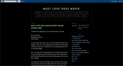 Desktop Screenshot of must-love-dogs-info.blogspot.com