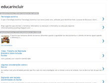 Tablet Screenshot of educarincluir-educarincluir.blogspot.com