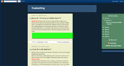 Desktop Screenshot of freebettings.blogspot.com