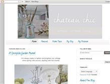 Tablet Screenshot of chateau-chic.blogspot.com