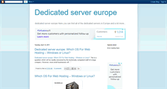 Desktop Screenshot of dedicatedservereurope.blogspot.com