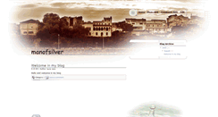 Desktop Screenshot of manofsilver.blogspot.com