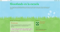 Desktop Screenshot of filosofandoenlaescuela.blogspot.com