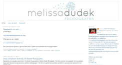 Desktop Screenshot of melissadudekphotography.blogspot.com