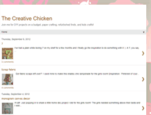 Tablet Screenshot of mycreativechicken.blogspot.com
