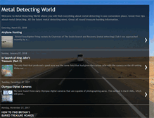 Tablet Screenshot of metaldetectingworld.blogspot.com