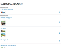 Tablet Screenshot of elblogdelmegadeth.blogspot.com