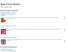 Tablet Screenshot of darkcircleplanet.blogspot.com