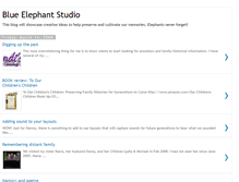 Tablet Screenshot of blueelephantstudio.blogspot.com