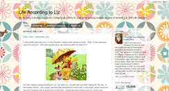 Desktop Screenshot of lifeaccordingtoliz123.blogspot.com