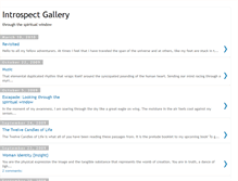 Tablet Screenshot of introspectgallery.blogspot.com