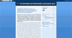 Desktop Screenshot of plataformaprofesoresasociadosurjc.blogspot.com