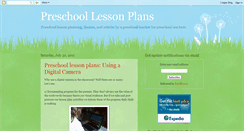 Desktop Screenshot of preschoollessonplans.blogspot.com