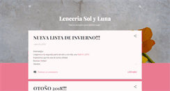 Desktop Screenshot of lenceriasolyluna.blogspot.com