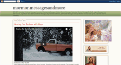 Desktop Screenshot of mormonmessagesandmore.blogspot.com