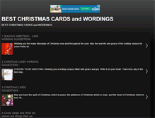 Tablet Screenshot of christmascardswording.blogspot.com