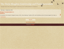 Tablet Screenshot of buddhism-and-fundamentalism.blogspot.com