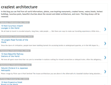 Tablet Screenshot of craziestarchitecture.blogspot.com