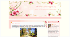 Desktop Screenshot of deliasgenealogyblog.blogspot.com