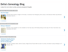 Tablet Screenshot of deliasgenealogyblog.blogspot.com