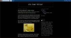 Desktop Screenshot of itistimetoeat.blogspot.com