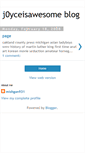 Mobile Screenshot of j0yceisawesome.blogspot.com