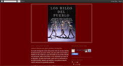Desktop Screenshot of loshilosdelpueblo.blogspot.com